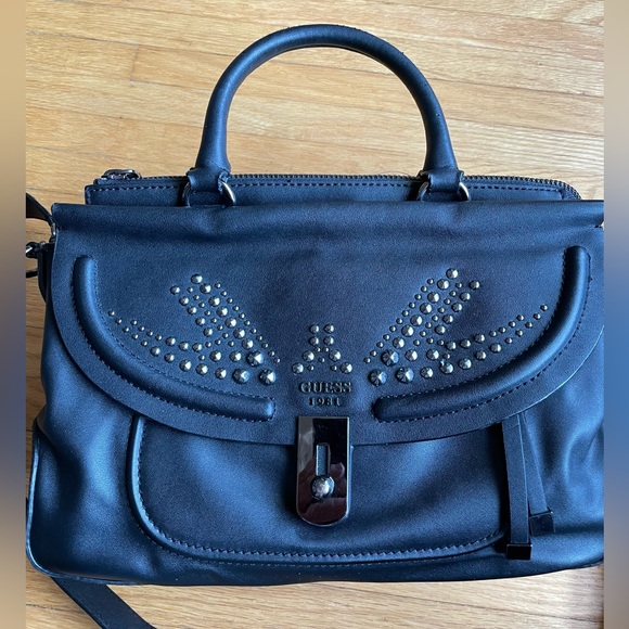 Guess Black Leather Handbag. Great Condition. - Picture 1 of 12